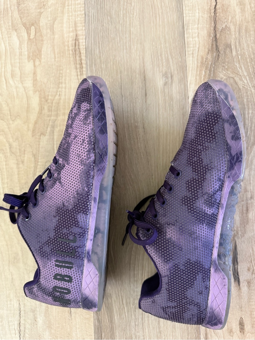 NOBULL Purple Patterned Athletic Shoes- Great for lifting! - Picture 3 of 6